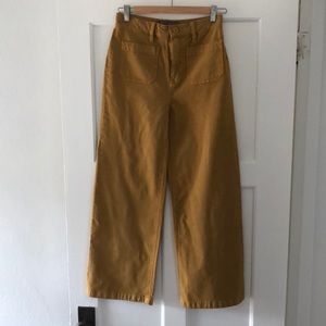 Jcrew Point Sur wide leg crop pants. Tan, size 26